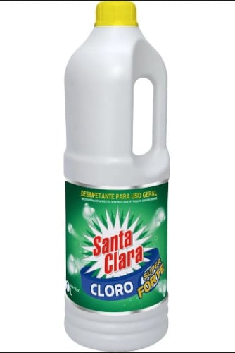 Cloro Líquido Santa Clara 1L - 12 Unidades